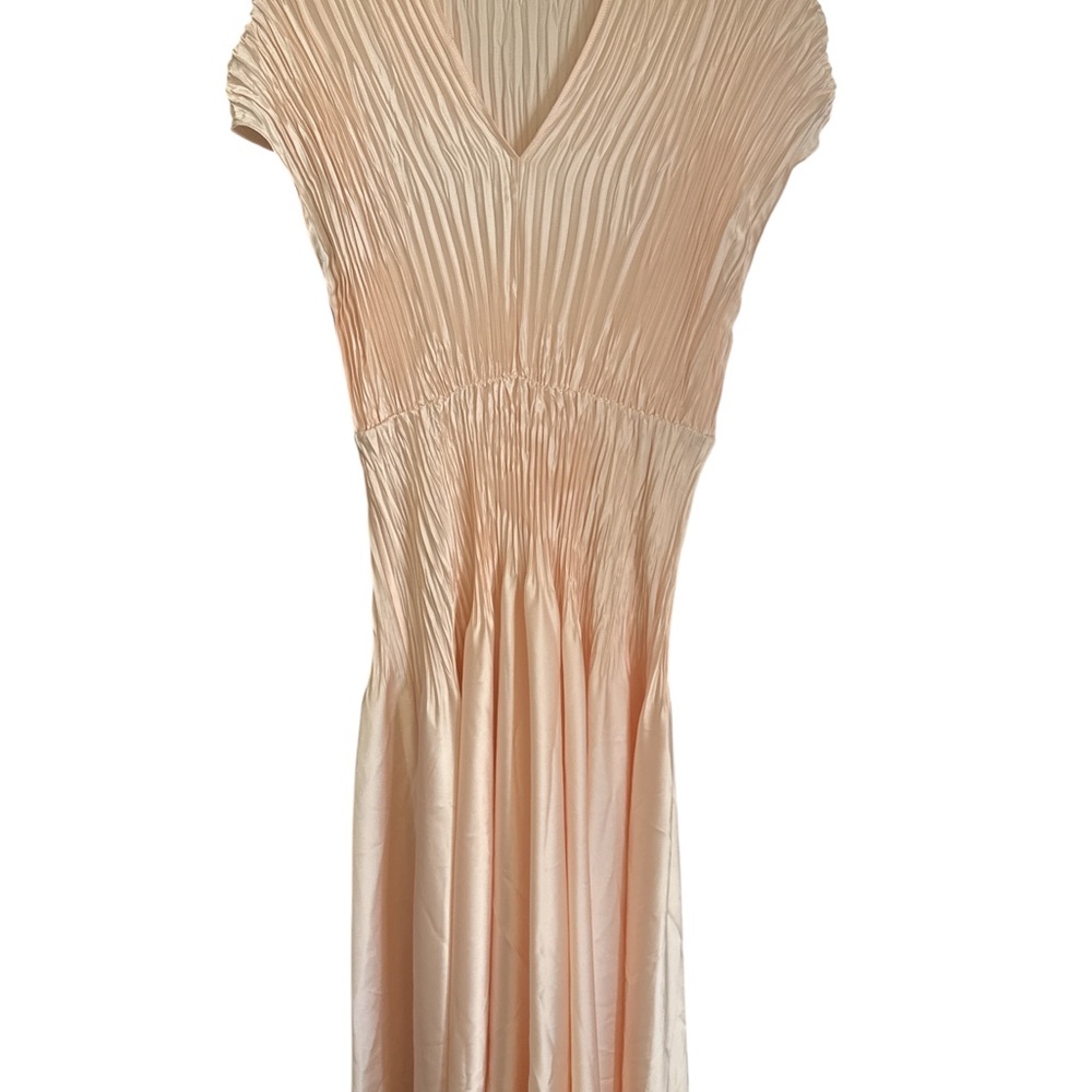 VINCE $445 Cap Sleeve V-Neck Maxi Dress SMALL NWOT - Picture 2 of 2